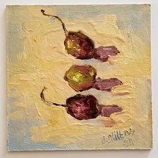 Olives Painting Original Oil Art Still Life Abstract Modern Small Wall Artwork