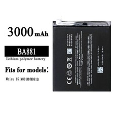 100 High Quality Battery For Meizu 15 M881M M881Q BA881 3000mAh Mobile Phone