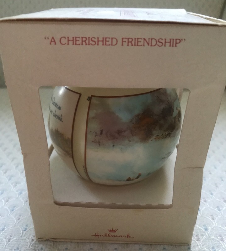 Hallmark 'A Cherished Friendship' Christmas Ornament Dated 1979 in Original Box