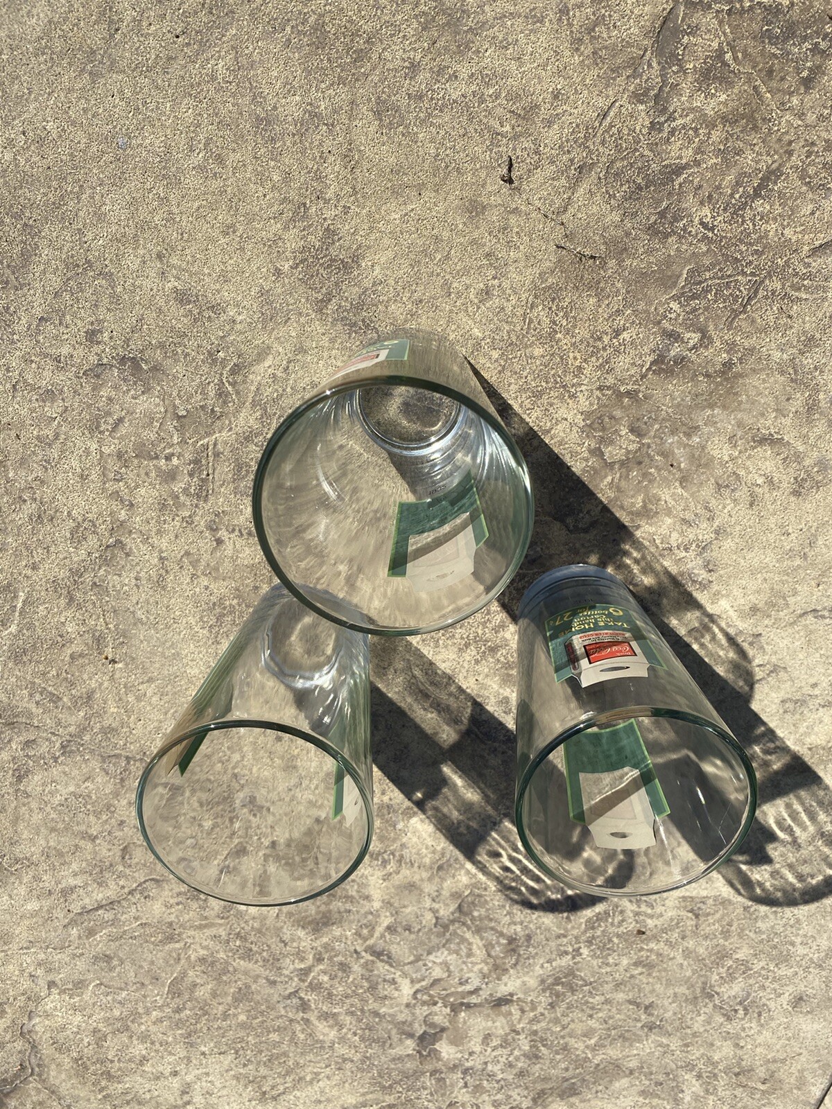 Coca Cola Pint Glasses Set Of 3 eBay