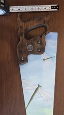 Vintage Painted Dragonfly Handsaw