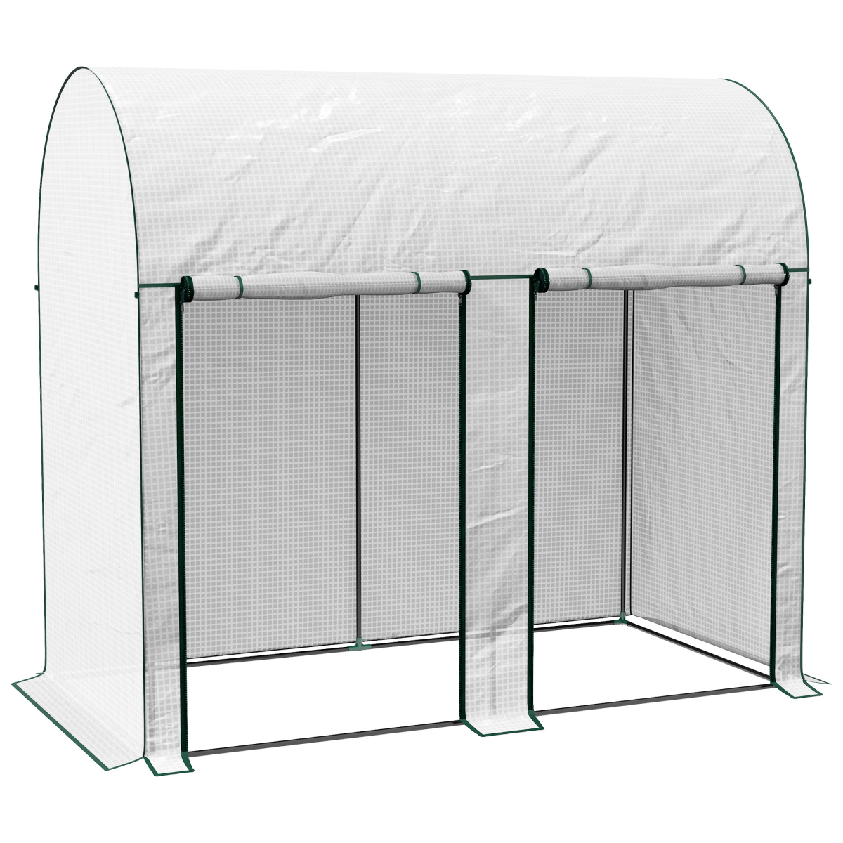 Outsunny Tomato Greenhouse With Roll Up Zipped Doors 6.56 X 3.28Ft - Image 2