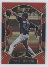 2021 Panini Select Concourse Red Prizm 95/199 Triston McKenzie #90 fo7