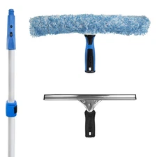Unger Total Pro Window Cleaning Kit with 12" Squeegee & 14" Scrubber