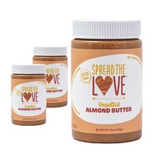 UNSALTED Almond Butter All Natural, Vegan, Gluten-free, Creamy, No added sal...