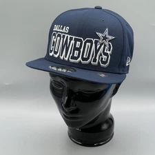 Dallas Cowboys New Era Baseball Cap Men's Snapback Navy Blue Flat Bill Football