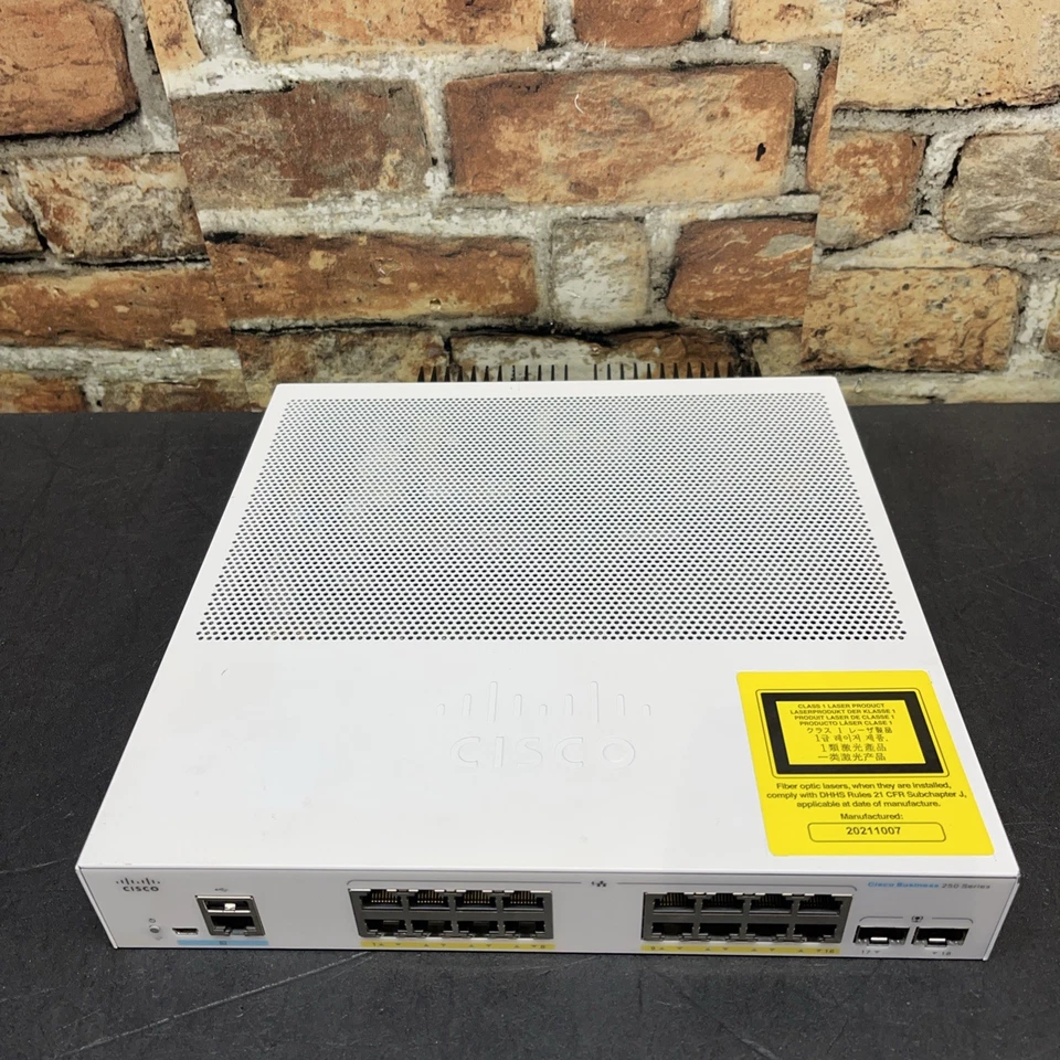 Cisco CBS250-24P-4G 24-Port Gigabit PoE Smart Ethernet Switch - Image 2 of 4