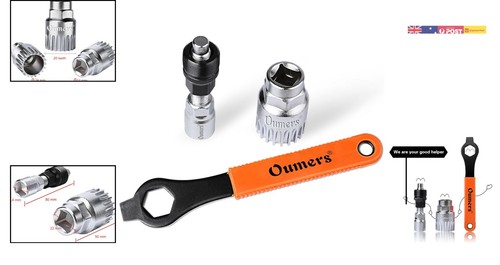 Professional Bike Crank Extractor & Bottom Bracket Remover Tool Kit in Orange - Picture 2 of 11