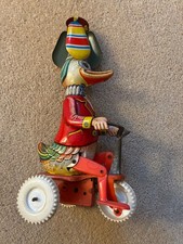 Tin Toy Duck on Trike made in Western Germany