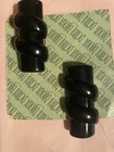 Vintage*PELLINI BIJOUX Black Clip EARRINGS*Made in Italy — photo 2