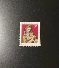 U.S. Scott #3244 Christmas - Madonna and Child 1998 32¢ S/A Booklet Stamp MNH