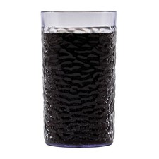 Plastic Tumbler 16oz Heavy Duty Shatterproof Pebbled Clear Set 3316-CL-EC Ounce