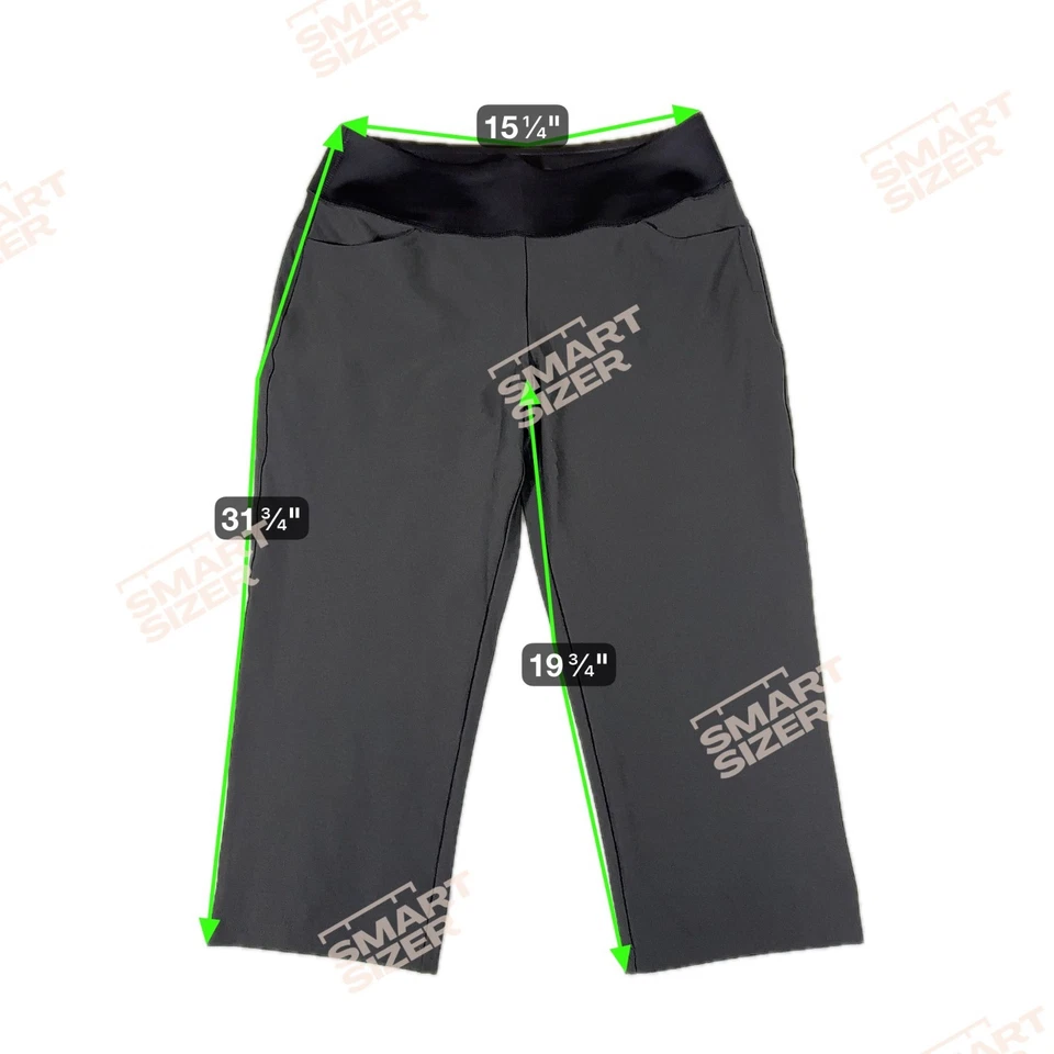 Pantalones capri Puma Enjoy Golf en forma de pwrshape para mujer 30,5 negros elásticos logotipo rendimiento Foto 4 de 4