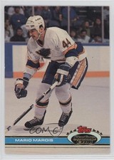 1991-92 Topps Stadium Club Mario Marois #12 0a4