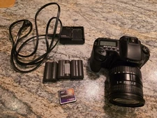 Canon EOS 10D w/  28-200mm Sigma Zoom Lens, 3 Batteries, Charger, 128mb Card
