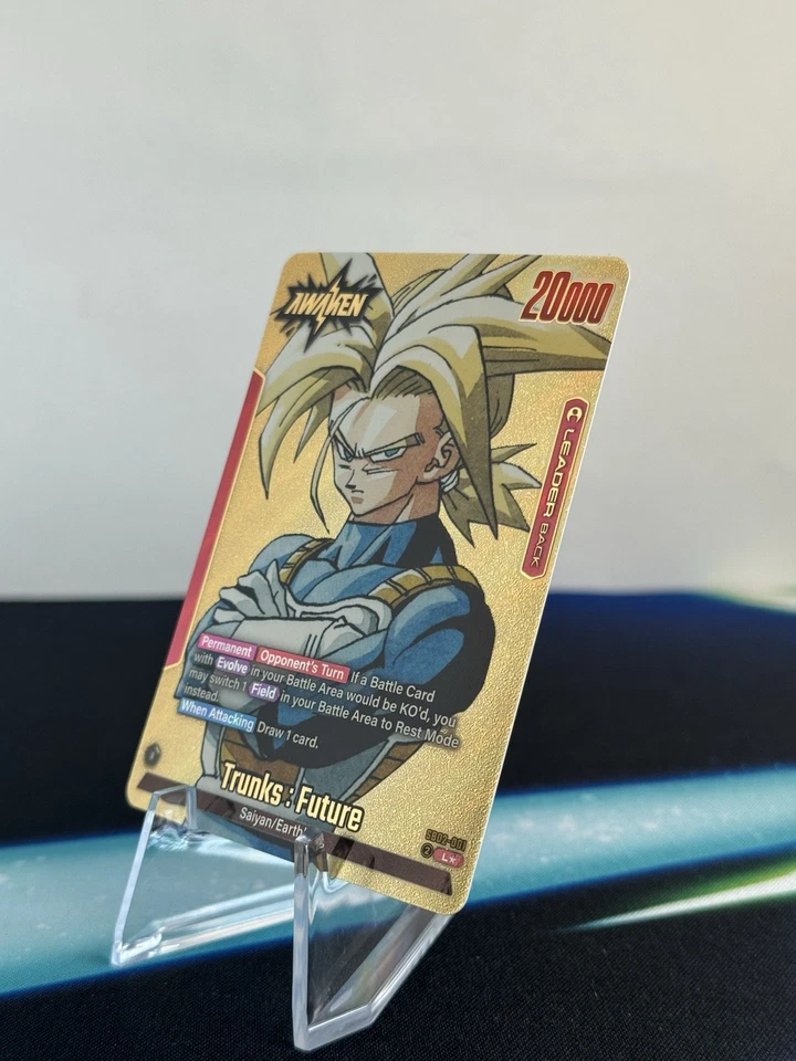 Trunks: Future SB02-001 ✨GOLD✨ Leader | Manga 02 | Dragon Ball Fusion World - Image 2 of 4