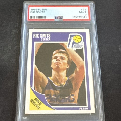1989-90 Fleer - Rik Smits #68 (RC) Psa 9 Mint