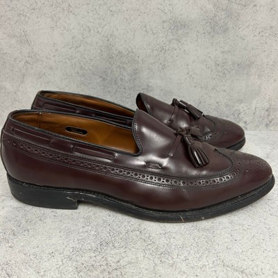 Allen Edmonds Berwick Tasseled Wingtip Burgundy Loafers Men\'s Size US 11 Allen Edmonds Berwick Tasseled Wingtip Burgundy Loafers  main image 2