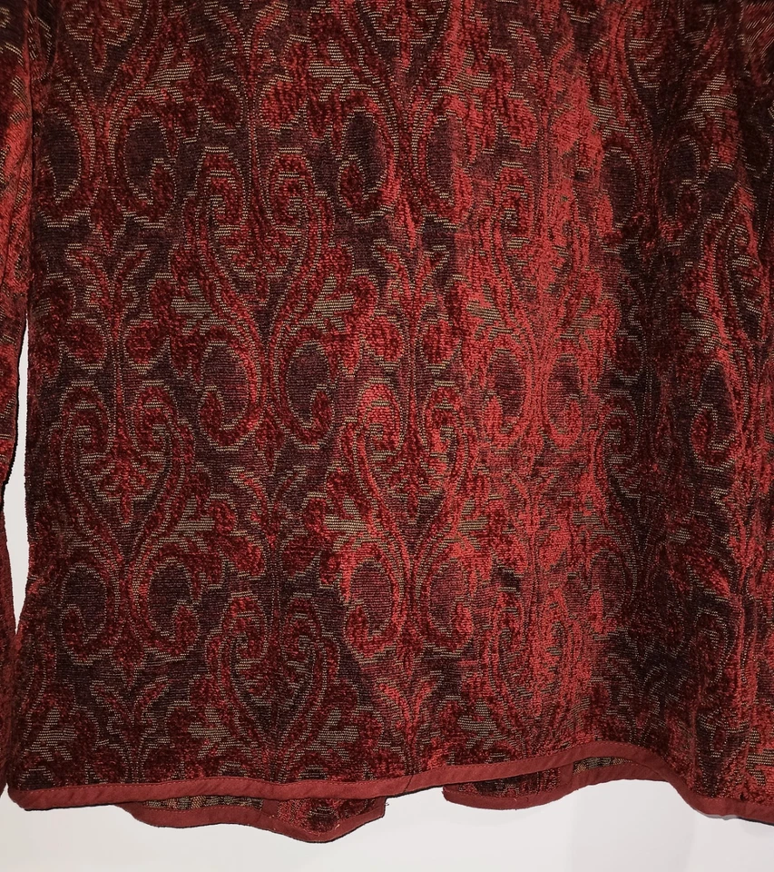 Винтажный 80-х 90-х годов Y2K гобелен современный бабушка CottageCore богемное хиппи фея Куртка Пальто - Изображение 4 из 4