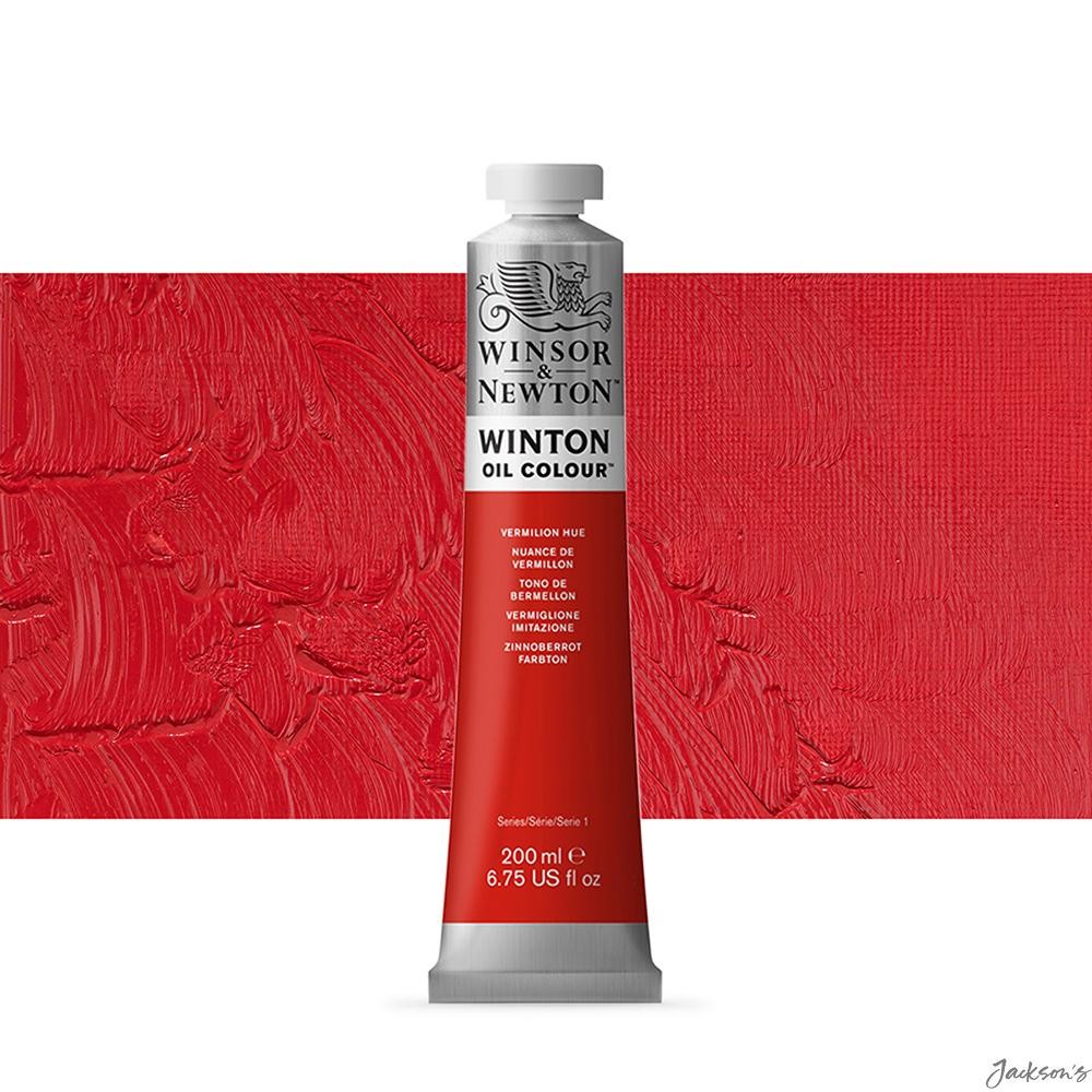 Winsor & Newton Winton Oil Paint 200ml Vermilion Hue For Artists