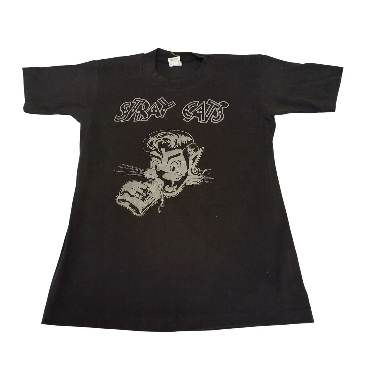 Stray Cats Shirt In Men's Vintage T-Shirts for sale | eBay