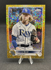 2022 Topps Chrome Shane Baz RC Image Variation Gold Speckle Refractor /50