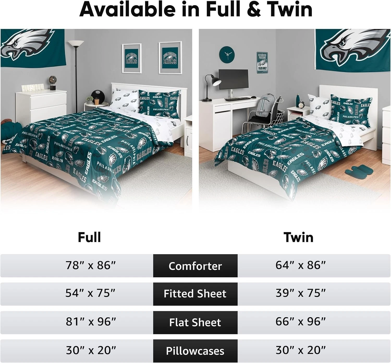 Philadelphia football Bedding Set