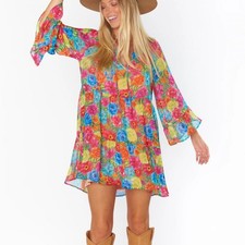 NWOT Show Me Your Mumu Viola Mini Floral Dress S
