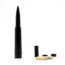 50 Cal Bullet Short Radio Antenna Replacement For Ford Dodge Pickup Trucks