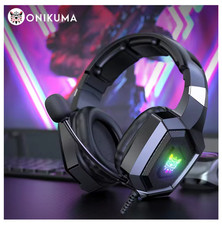 ONIKUMA K8 RGB Gaming Headset Surround Sound HD Mic Over-Ear Wired ✅