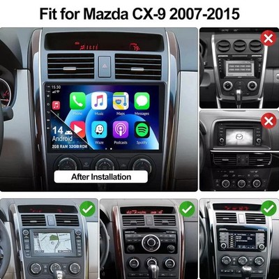 Android 15.0 Car Radio GPS Navi Stereo Wifi Player For Mazda CX-9 CX9 2007-2015