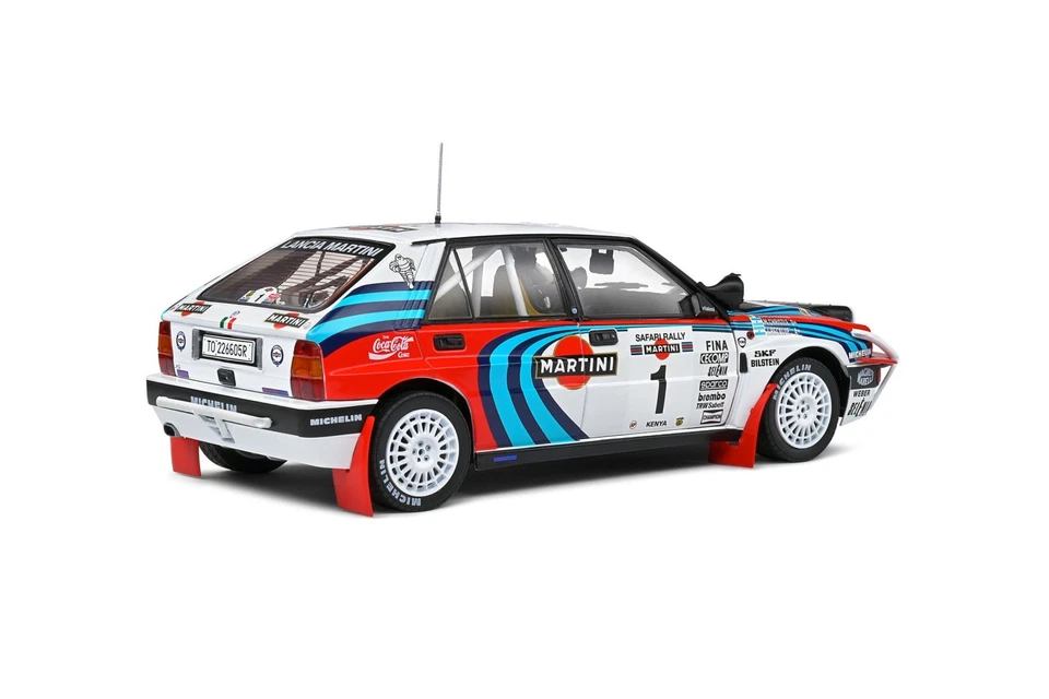 Lancia Delta Hf Integrale Safari Rallye Kenya 1991 #1 Martini Solido 1:18 Nuovo - Immagine 4 di 4