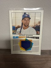 2026 Topps Heritage Clubhouse Collection Game-Used Relic JERSEY GEORGE SPRINGER