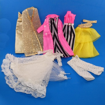 #ad Vintage 70s Topper Dawn doll fashions accessories Gown Coat Wedding Veil more $4.00