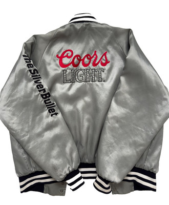Coors Light EXQ Vintage 1996 Satin Varsity Jacket USA L Rare Vintage Rare Authen