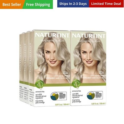 10A Light Ash Blonde Permanent Hair Color Pack of 6, Ammonia Free, , Cruelty ...
