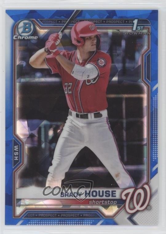 2021 Bowman Chrome Draft Sapphire Edition Brady House #BDC-186 13o2