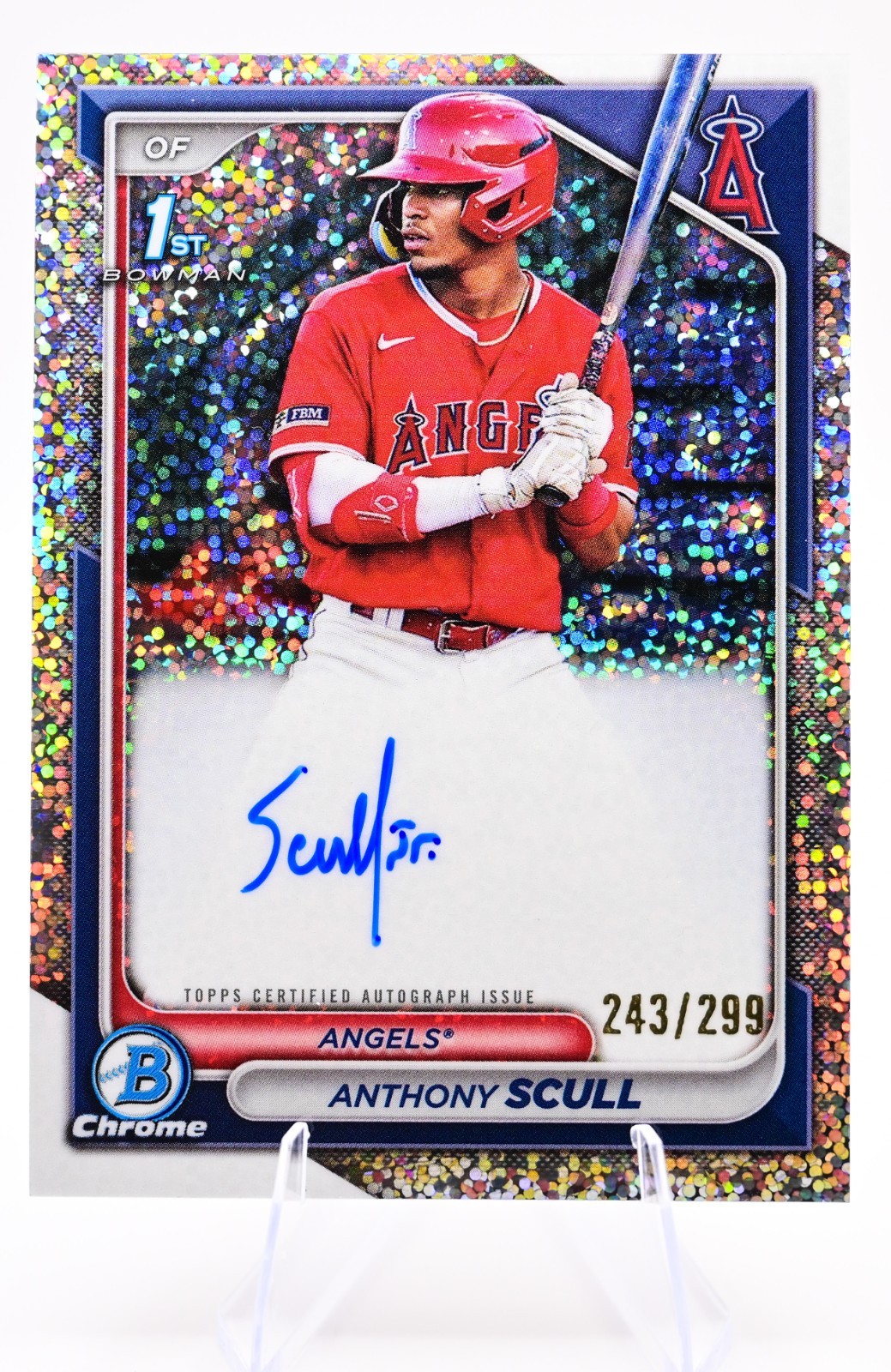 2024 Bowman Chrome Prospect Auto Anthony Scull #CPA-AS Speckle Refractor /299