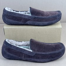 UGG Ascot Brown Suede Wool Moccasin Slippers Men’s US 18 EU 52 Pre-Owned