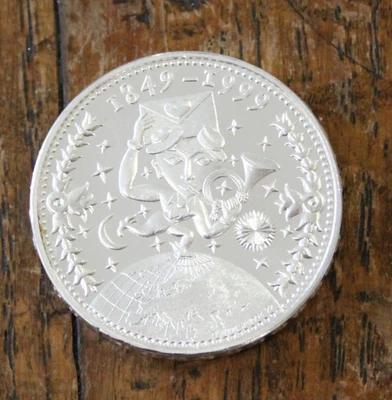 confoederatio helvetica 20 FR Silber - Gedenkmünze 1999 - 150 Jahre Post - Bild 1 von 4