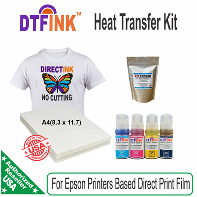 DTF Ink & Powder Direct-to film Kit  for Epson ET Printer