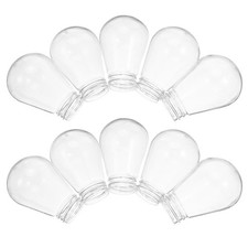 30 Pcs Light Bulb Diffuser Cover Lamp Cage Plastic Globes Replacement Glass