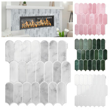 10pcs Peel and Stick Backsplash Thickened Tiles, 12''x12'', Cover 10 Sq.Ft.