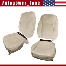 Driver Passenger Bottom Top PERF Leather Seat Cover TAN For 15-19 Subaru Outback