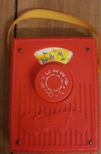 Fisher Price Vintage 1969 759 Music Box Pocket Radio Do Re Mi Working 