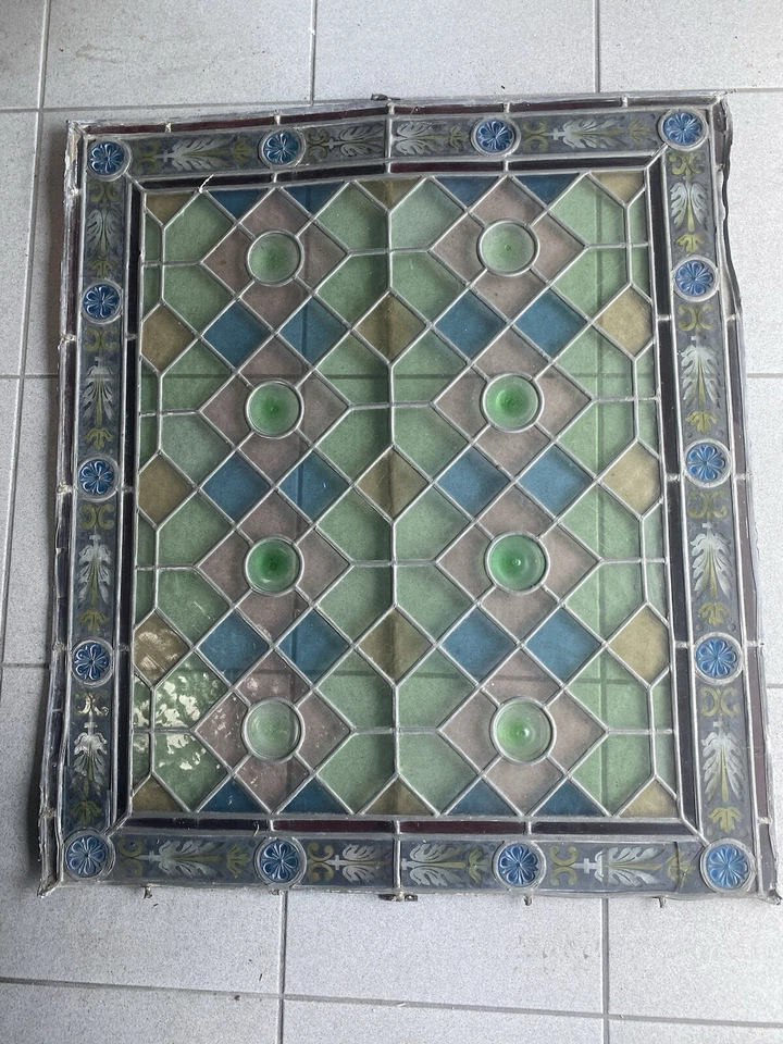 antikes Kirchenfenster-bleiverglast - Bild 4 von 4