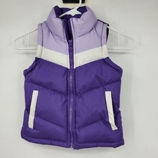 Beverly Hills Princess Purple Girl's Winter Puffer Vest Size 4