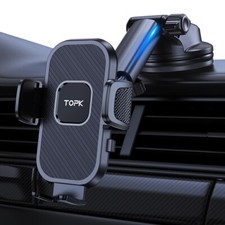 TOPK Car Phone Mount Super Stable Phone Holder for Car Dashboard/Windscreen
