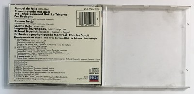 70861 CD - Falla - The Three Cornered Hat - dir. C. Dutoit - Decca