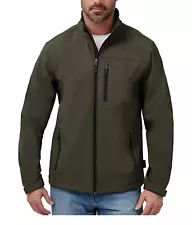 Free Country Men's Stretch Wind & Water Resistant Softshell Jacket U pick Olive